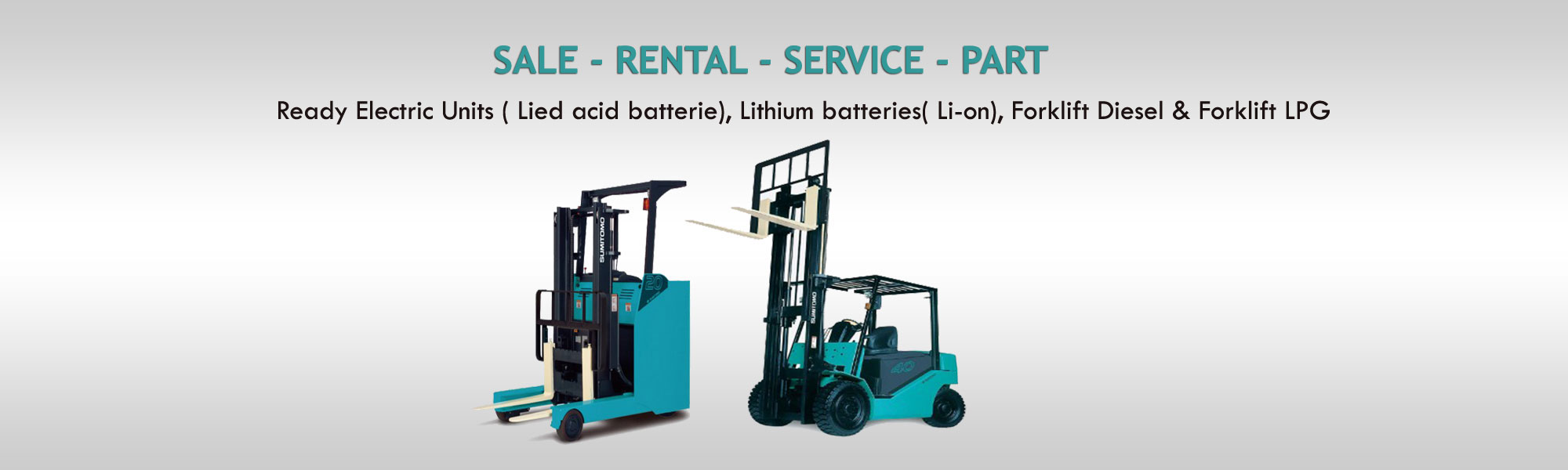 counterbalanced forklift truck